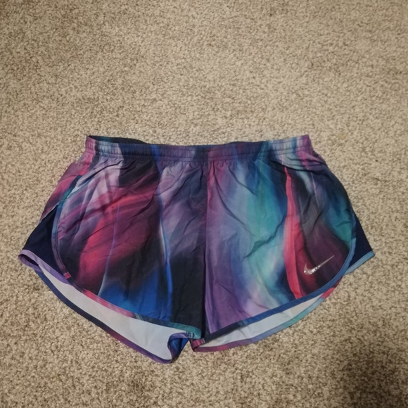 Nike Pants - Nike Women's Blue and Purple Athletic Shorts